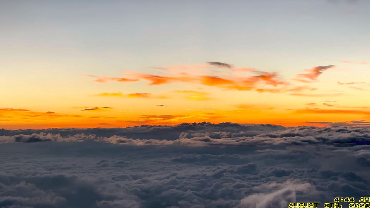 The sun rises on Mt. Fuji