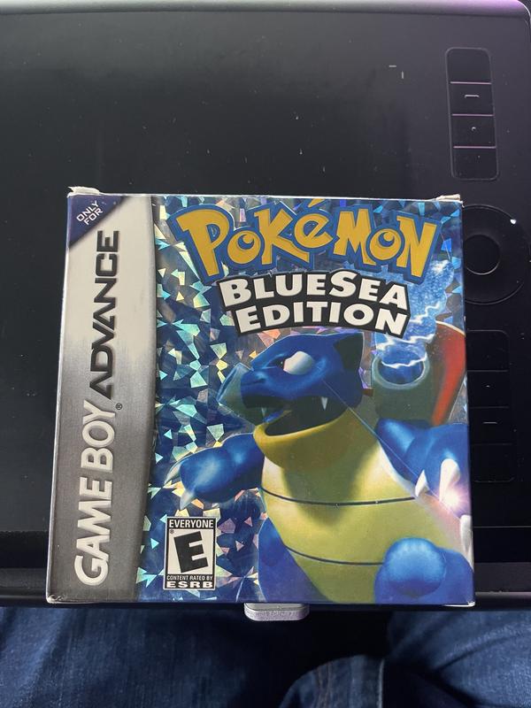 A bootleg Pokémon game called Pokémon Blue Sea Edition, featuring Jon’s 3D model of Blastoise on the box