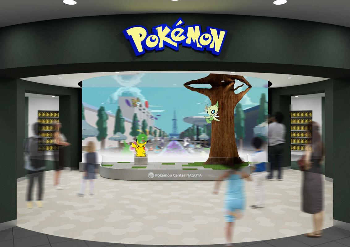 The Pokémon Center Nagoya store will reopen on October 12th, 2024, featuring Celebi and Pikach as store mascots