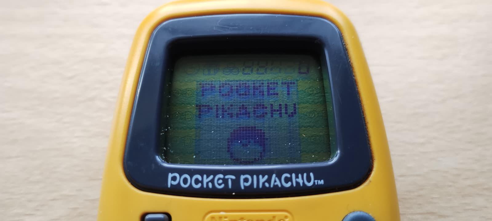 My Pocket Pikachu device on day one of my challenge (0 steps taken)