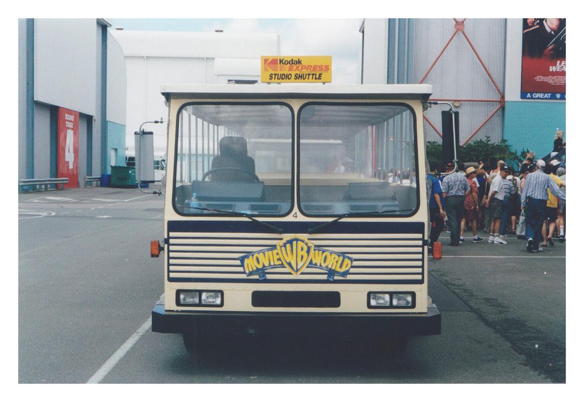 A photograph of the transport which would take guests to and from the attraction, known as the “01”