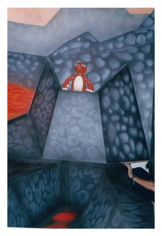 Another photograph of Charmeleon’s sculpture in the Volcano set