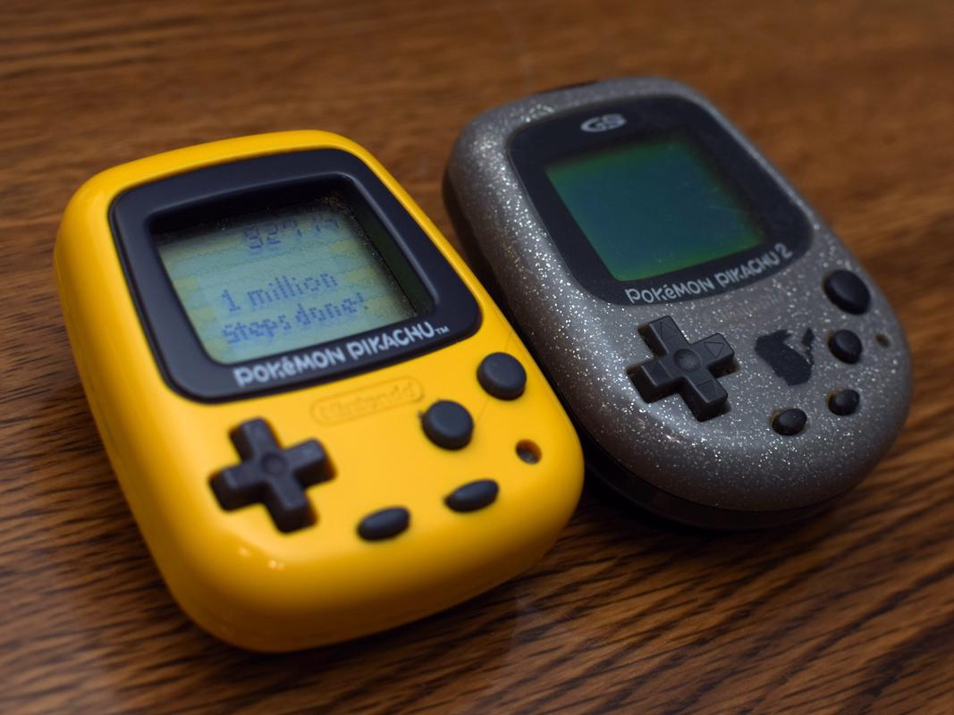 Chris’s Pokémon Pikachu and a Pokémon Pikachu Color. The photograph confirms that Chris has taken an impressive one million steps with his Pokémon Pikachu