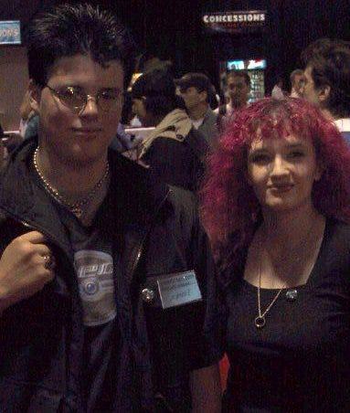 Jim and his friend Purity at the Pokémon TCG East Coast Super Trainer Showdown in 2001