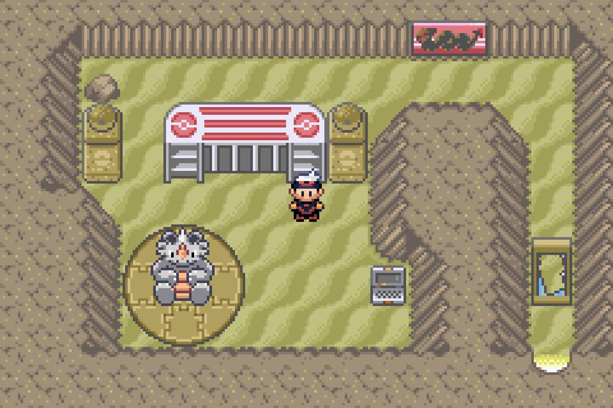 My original secret base, extracted from my copy of Pokémon Ruby cartridge, dating back to around 2003