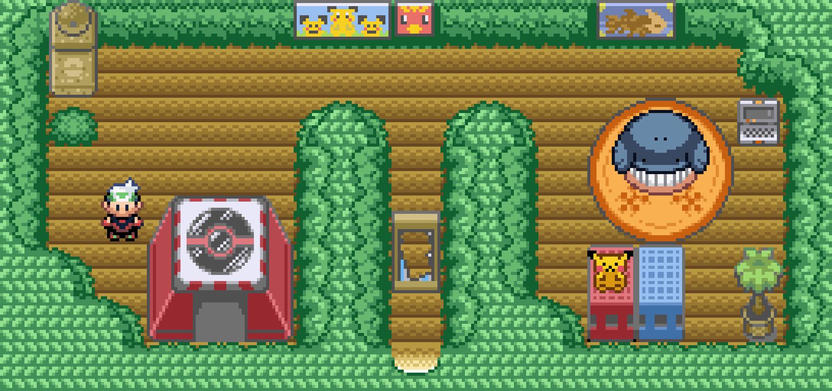 My secret base in Pokémon Emerald, extracted from my original cartridge when I played in 2006