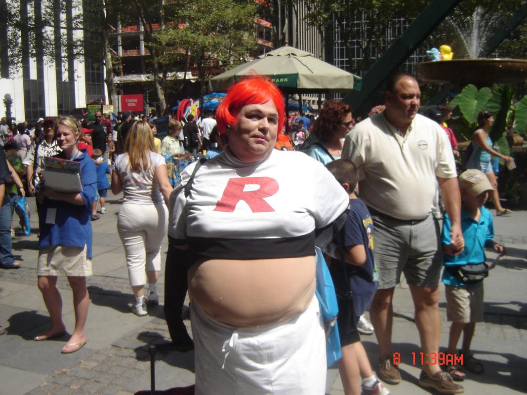 One attendee decided to cosplay as a member of Team Rocket