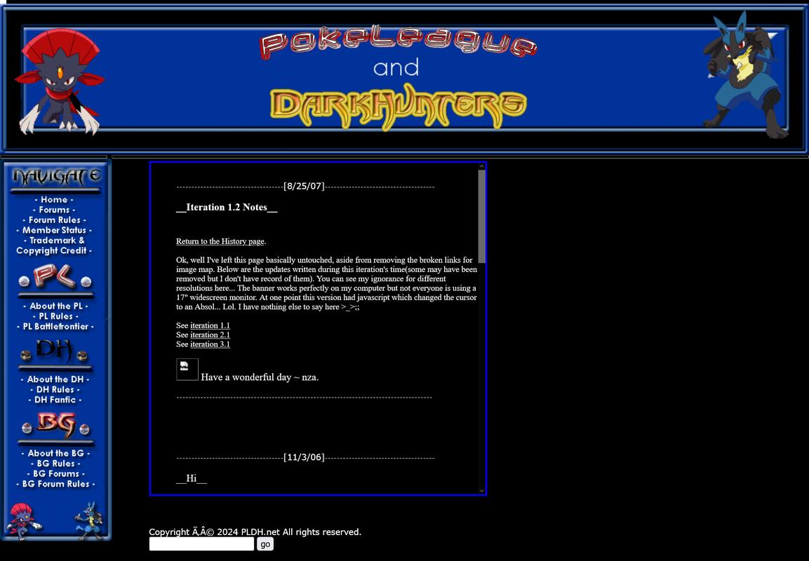 PLDH’s layout from November 2006
