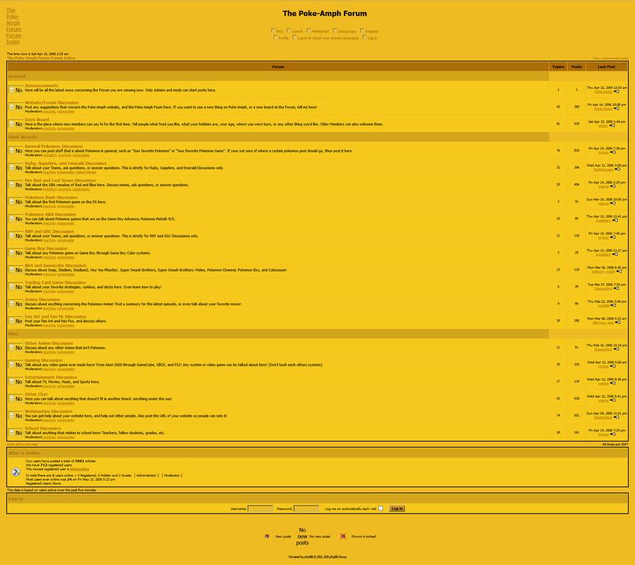 Poké-Amph’s forum from April 2006