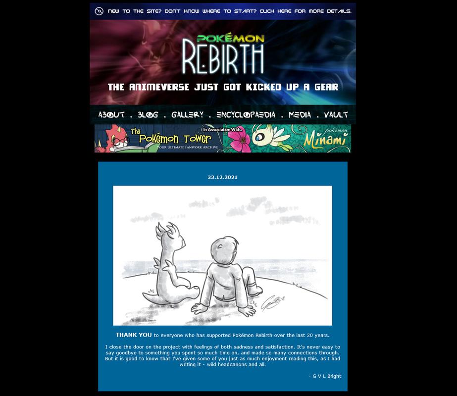 Pokémon Rebirth's current layout as of January 2024