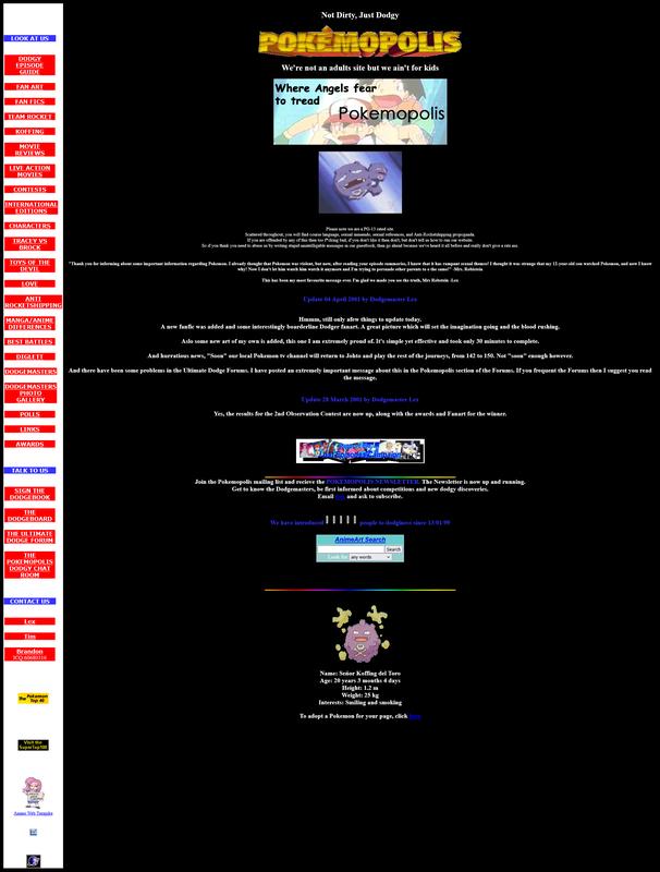 Pokemopolis from April 2001