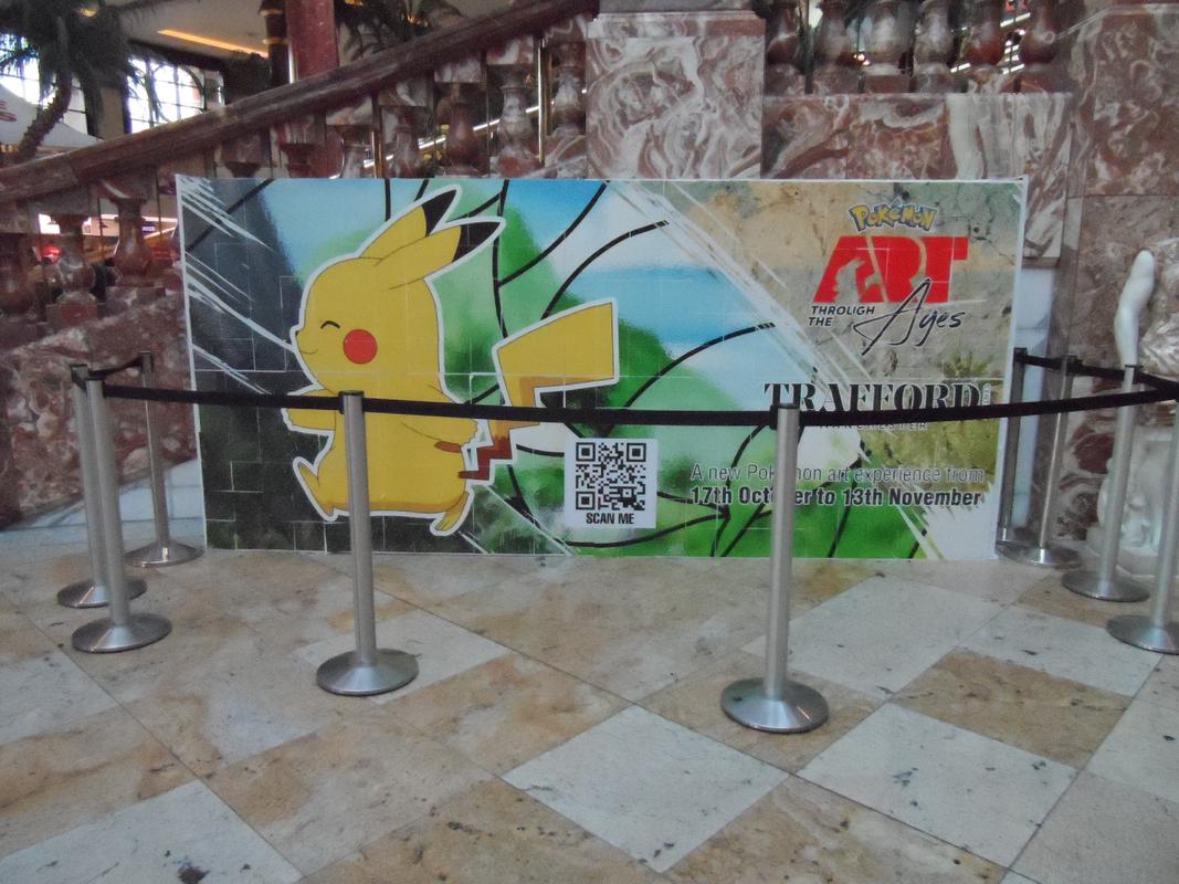 Promotional art found within The Trafford Centre for the Pokémon Art Through the Ages event