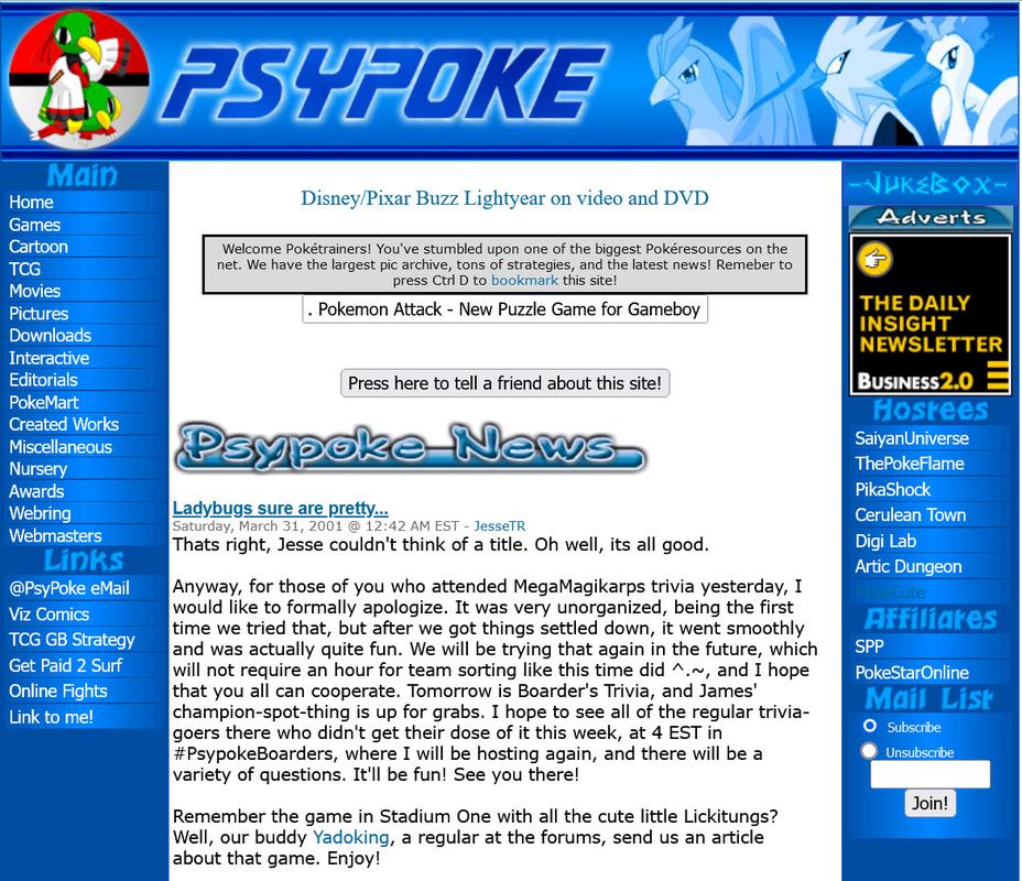 Psypoke from March 2001
