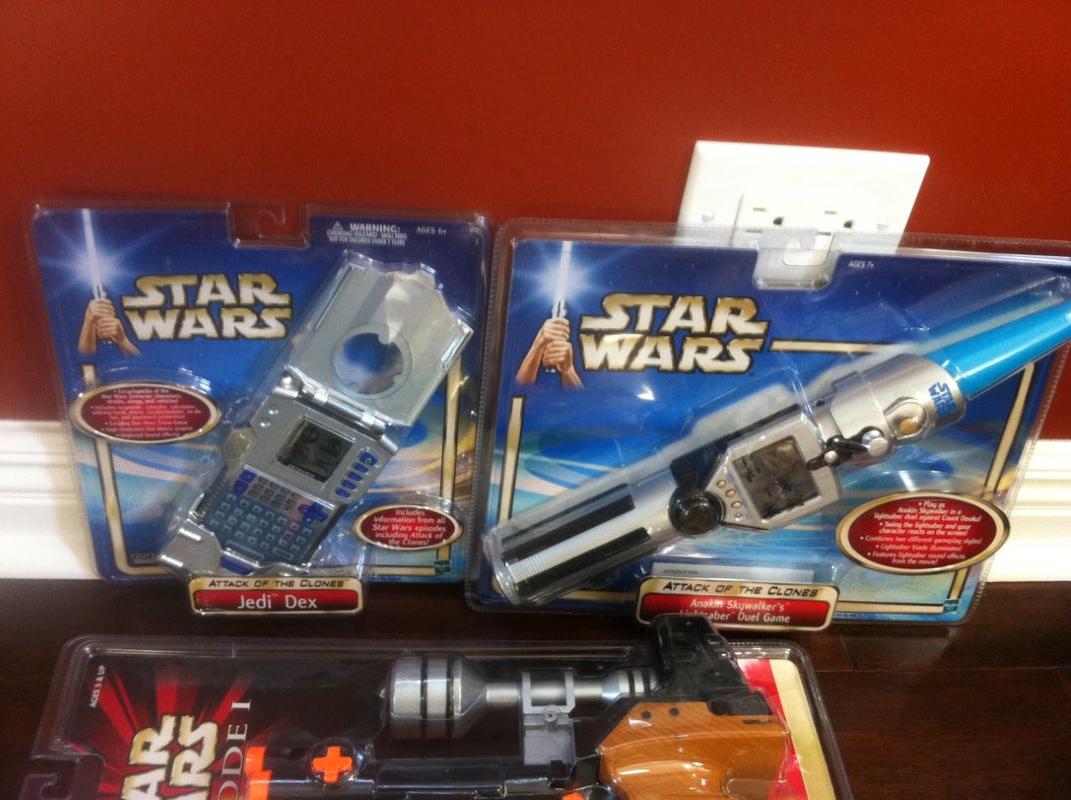 “These are just fun toys I made for Star Wars including a dex item which included characters, weapons, droids in the SW universe. The SW brand just didn't sell very well.” - Chris Nicolella